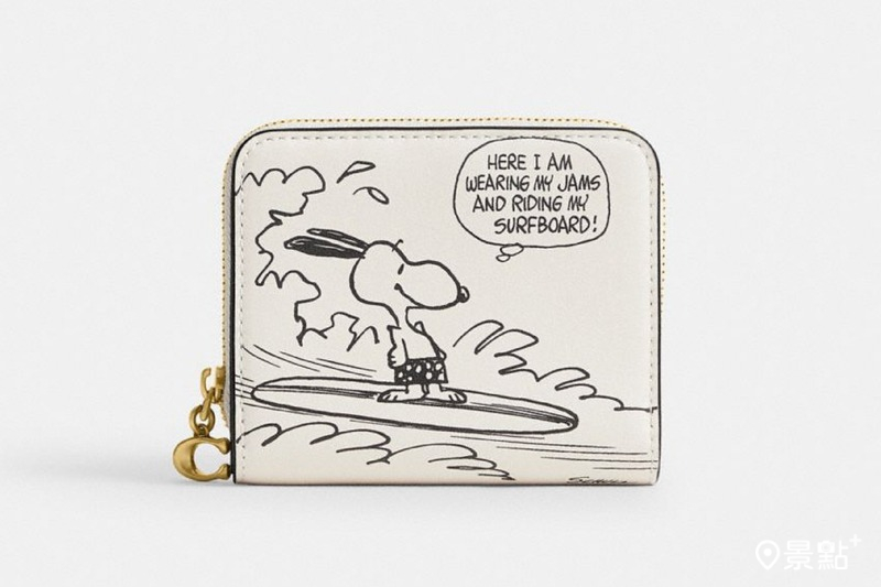 COACH X PEANUTS BILLFOLD 皮夾。