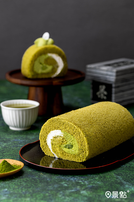 丸倉深濃濃抹茶生乳捲。