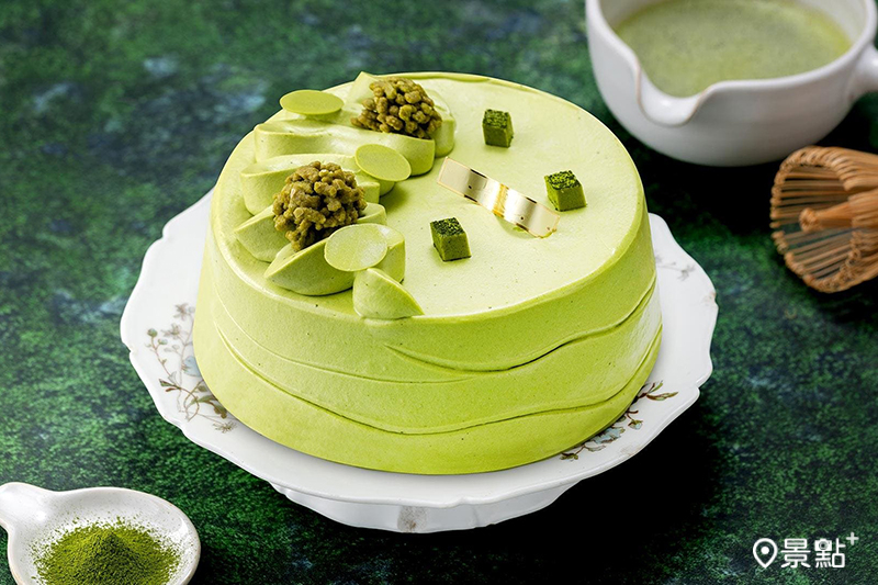 香檸青抹戚風蛋糕。