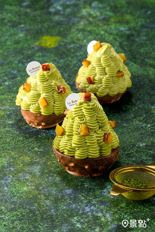 宇治抹茶栗子蒙布朗。