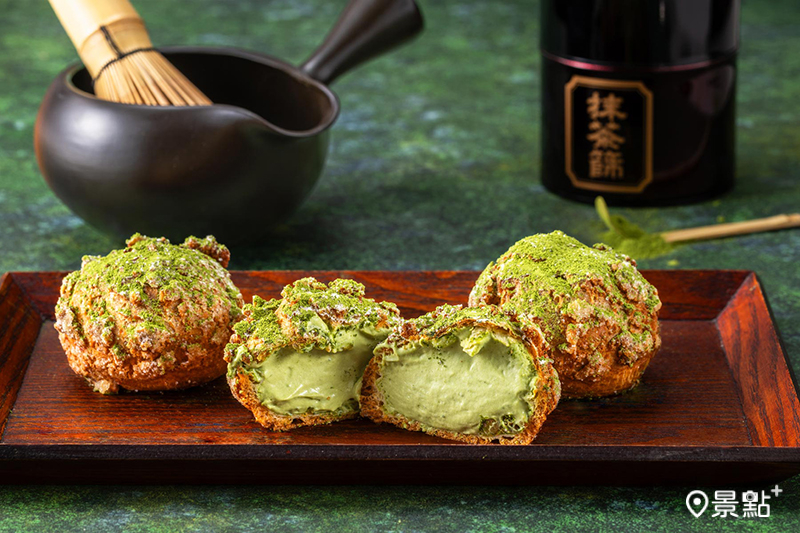 熔岩抹茶咖滋泡芙。