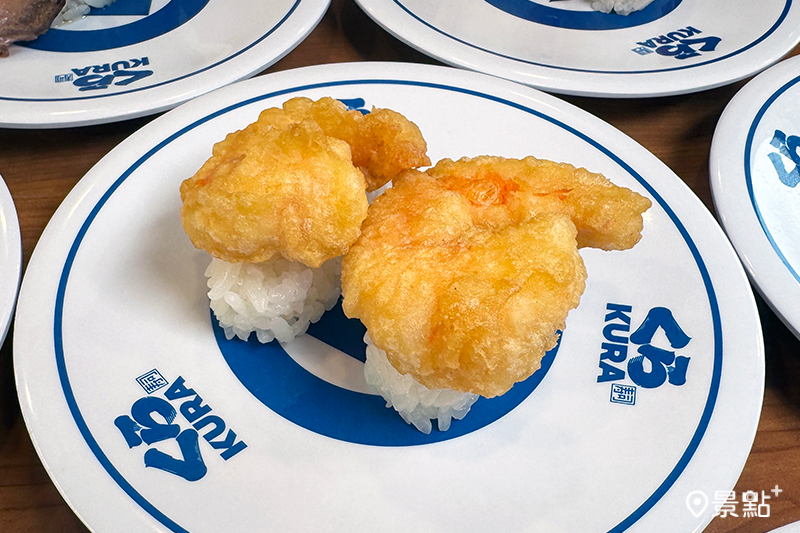 蝦仁天婦羅握壽司。