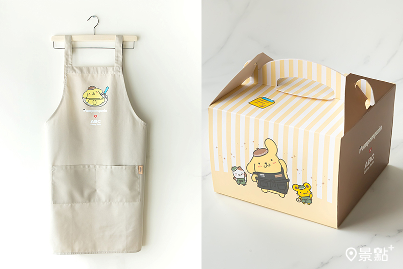 布丁狗聯名款料理圍裙、布丁狗與好朋友限定款提盒。