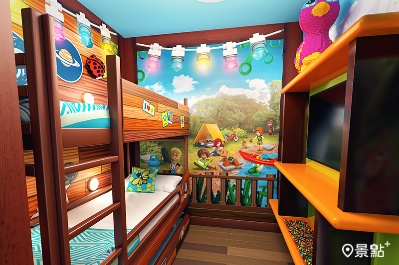 「樂高®好朋友」主題房型。