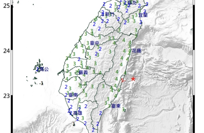 地牛翻身地震規模6.4！國家級警報大響最大震度5
