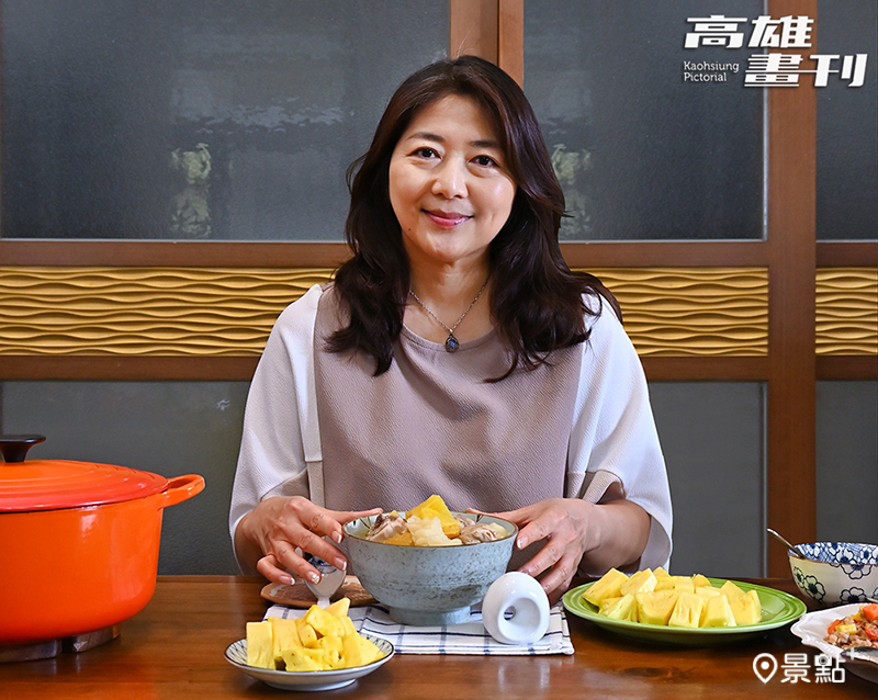 講師王巧溱分享當季鳳梨入菜的風味與靈感。