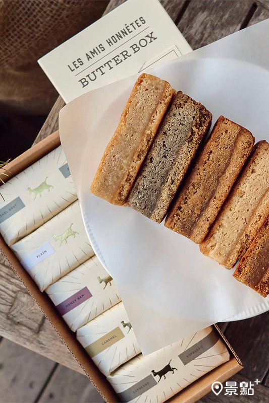 首度登台的「Butter Bar 磚蛋糕」，是介於磅蛋糕與瑪德蓮之間的創新美味。
