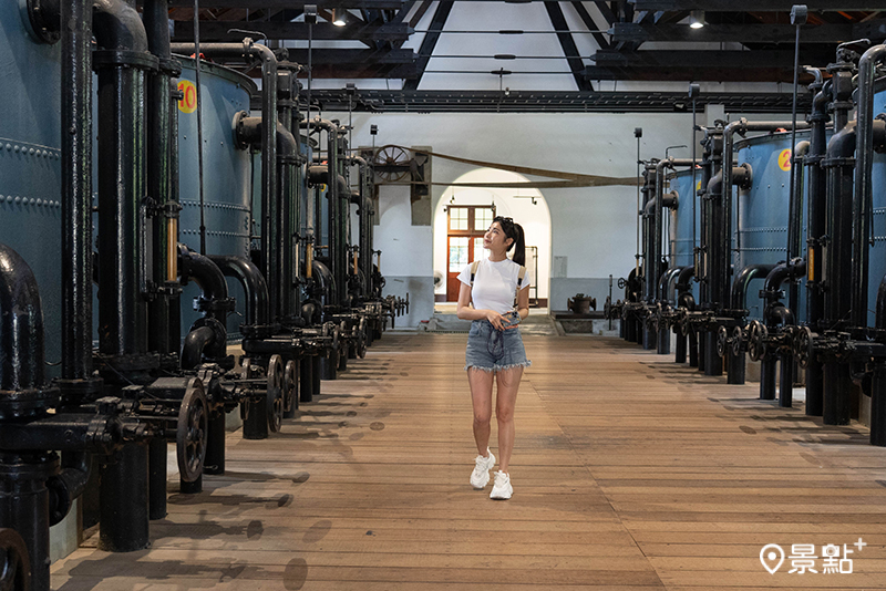 山上花園水道博物館復古紅磚與巨大管線超好拍。