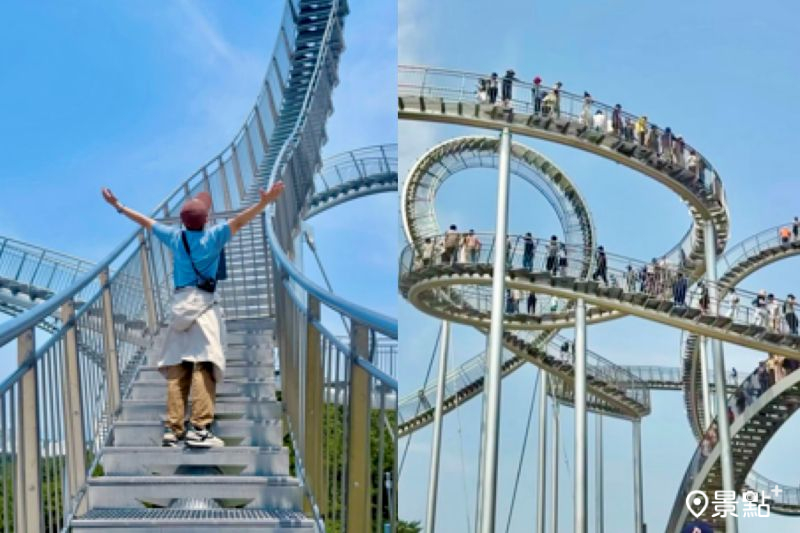 釜山8樓高「Space Walk」天空步道，吸引人前往拍照打卡。（圖／charlie_qq）