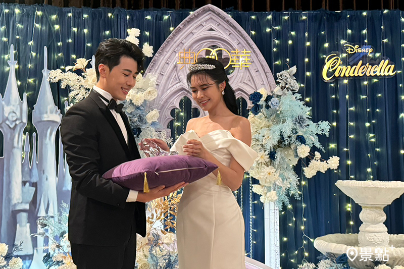 《仙履奇緣》派對包套主題場景。（圖／景點+張盈盈，以下同）