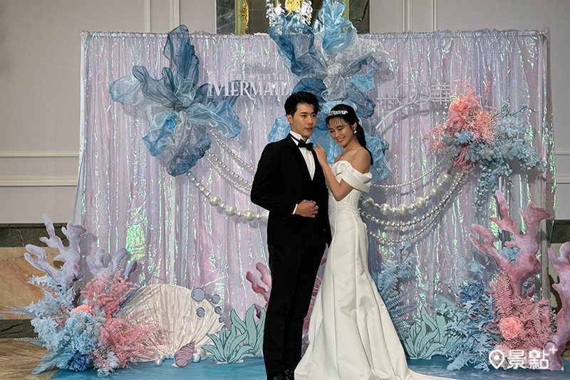 《小美人魚》派對包套主題場景。