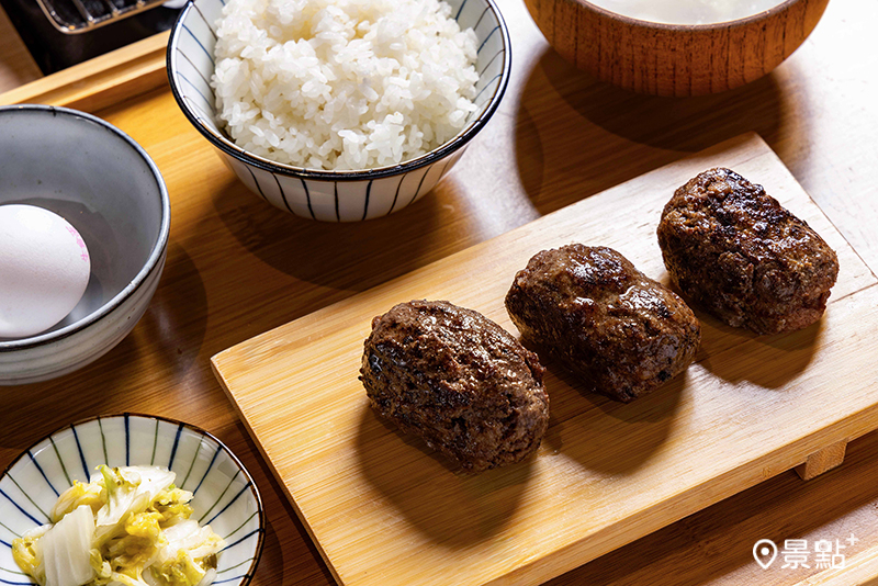 日本国產牛漢堡排。