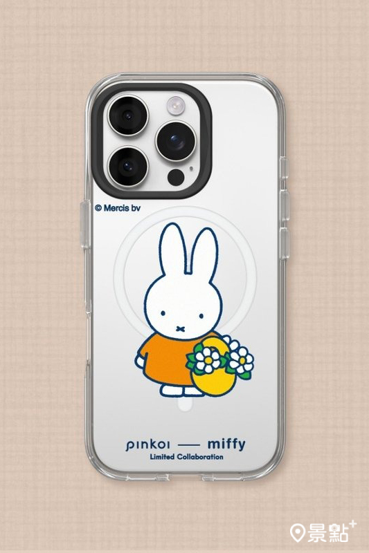RHINOSHIELD｜Pinkoi x Miffy Magsafe透明手機殼-春日花語。