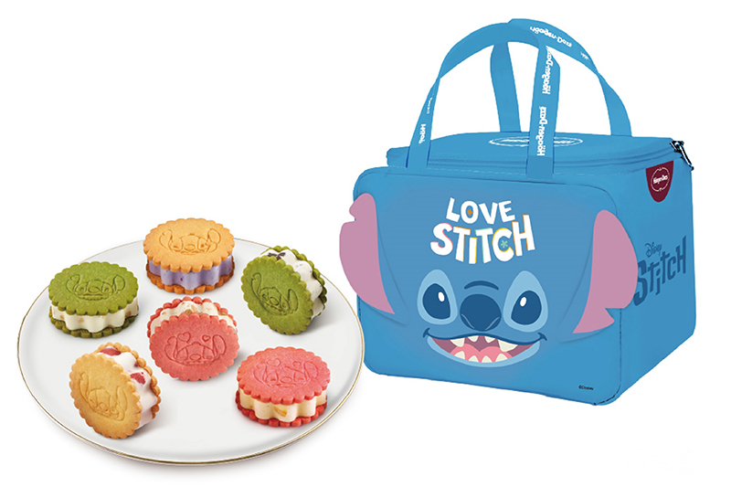 哈根達斯推出全新創意冰品「史迪奇 星月奇想莎布蕾」。