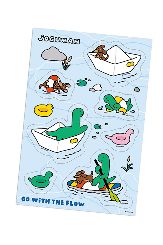 JOGUMAN主題圖鑑貼紙（每人限量一張）。