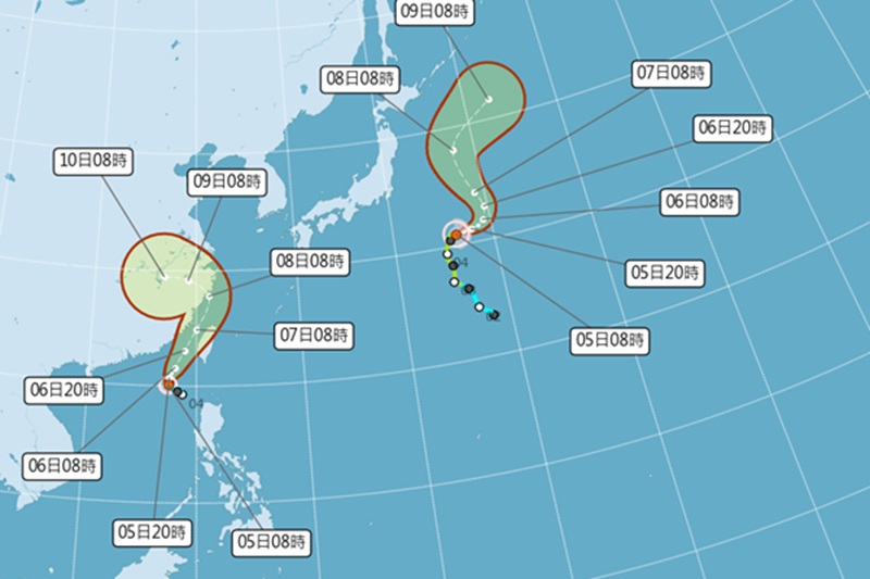 輕颱丹娜絲生成！海上警報發布豪雨特報週一放颱風假可能曝