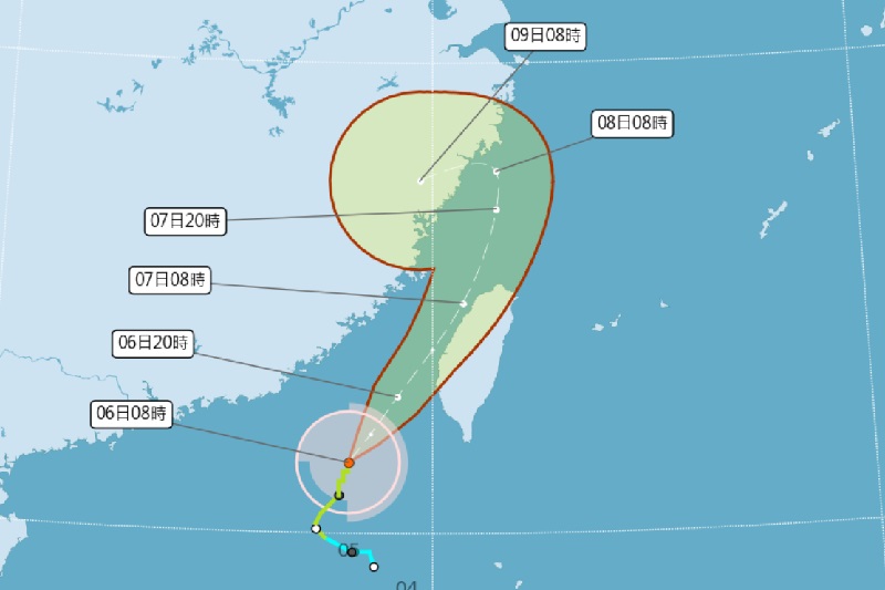 台中市宣布晚起停班停課！丹娜絲來襲週一達停班停課標準縣市地區要注意防颱