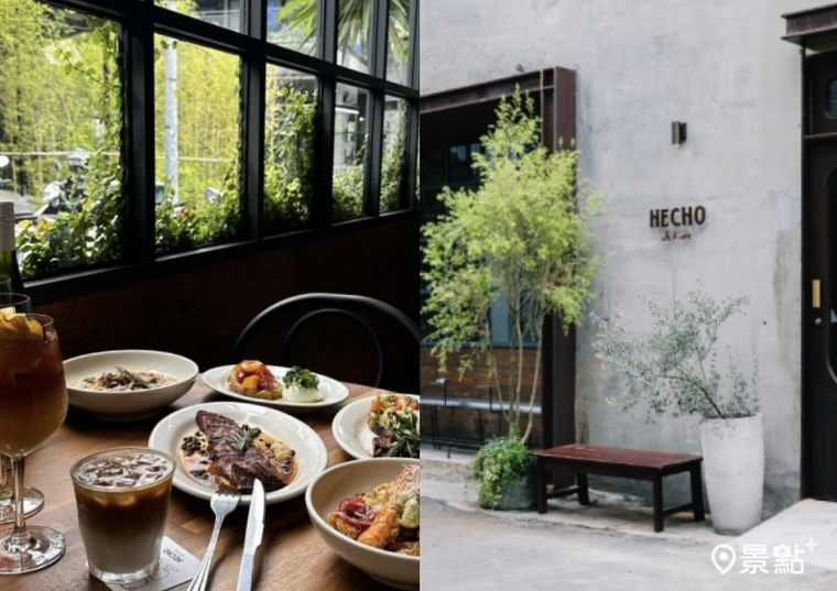 hecho做咖啡勤美草悟道商圈巷弄咖啡館！窗邊綠意鬧中取靜雙重靈魂變身風格小酒館