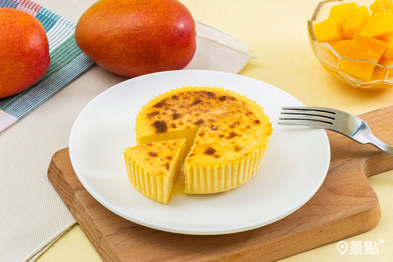 芒果楊枝甘露巴斯克蛋糕。