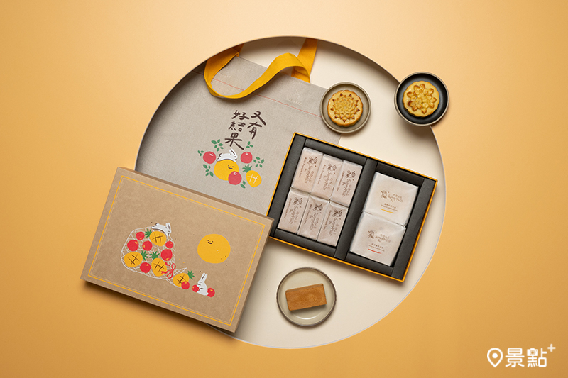 《微熱山丘》鳳梨酥月餅禮盒A。