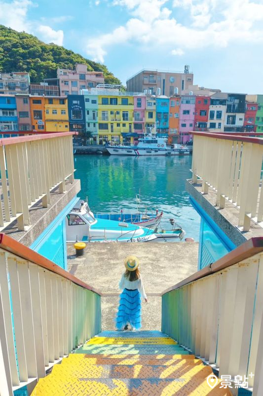 正濱漁港彩色街屋。（圖／summer6639）