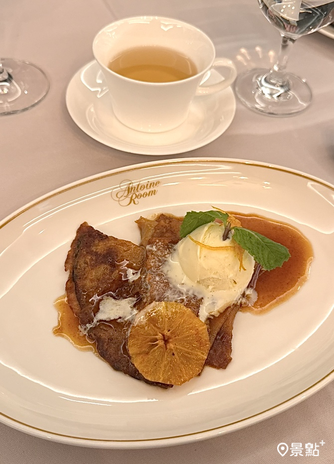 甜點「火焰焦糖薄餅」