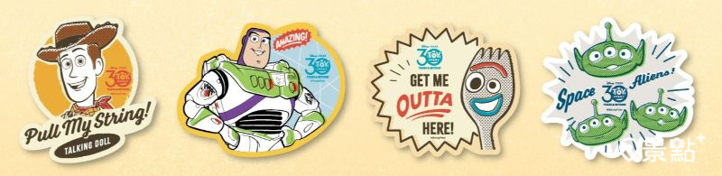 玩具總動員30週年限量貼紙。（圖／台北市政府）