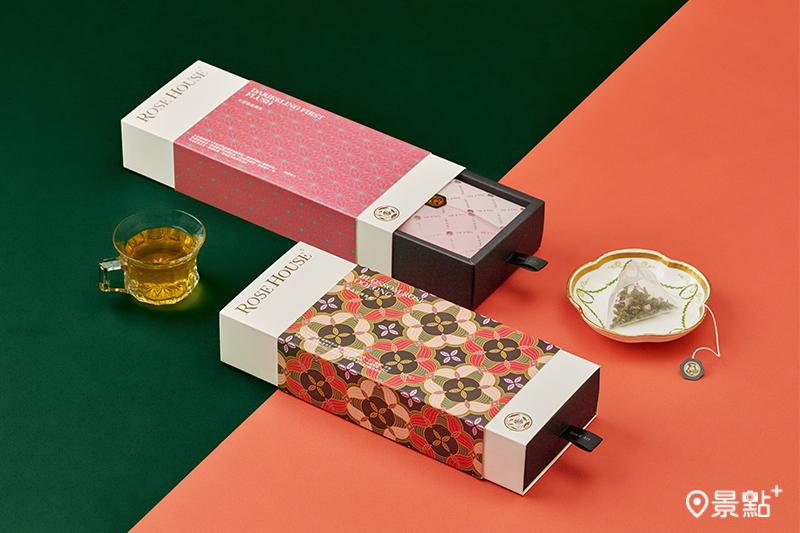 大吉嶺初摘茶、極品玫瑰烏龍茶禮盒。