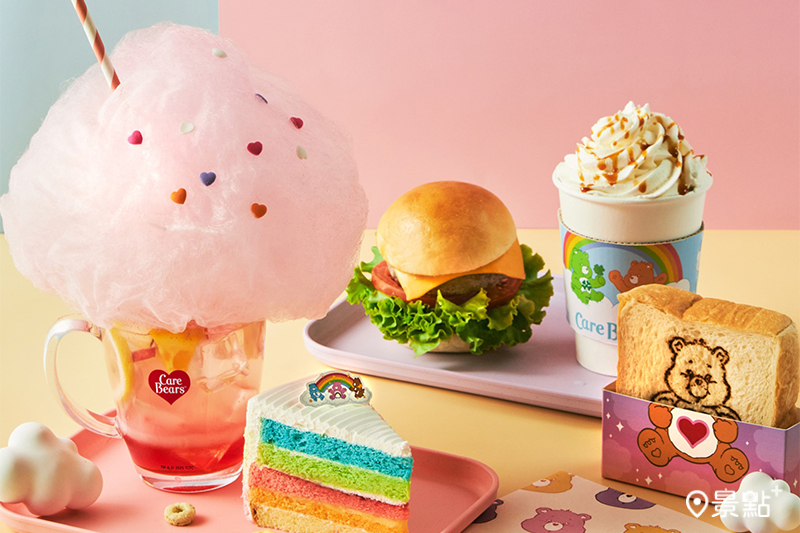CACO cafe 於高雄夢時代購物中心登場，以彩虹熊為沉浸式主題設計。（圖／CACO cafe，以下同）