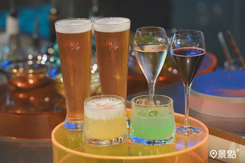 演繹餐酒文化，「Oasis」匯聚調酒、精釀與創意飲品體驗。（圖／饗賓集團）