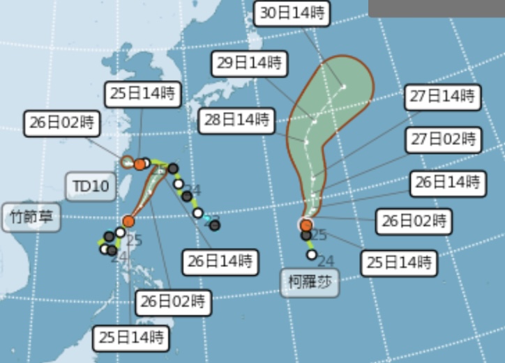 圖 / 中央氣象署