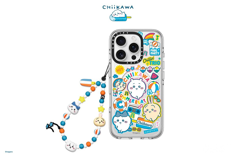 吉伊卡哇夏日派對手機吊飾。