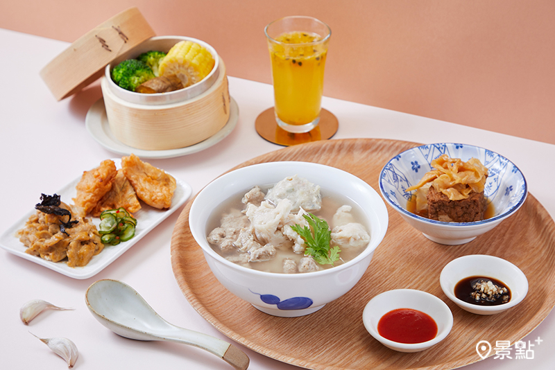 攤味早餐套餐-三味浮水羹。