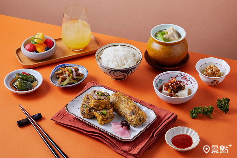 攤味午餐-紹安客家肚紗捲。