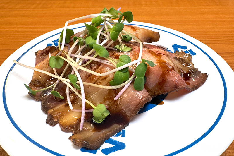 巴薩米克醋牛肉握壽司。