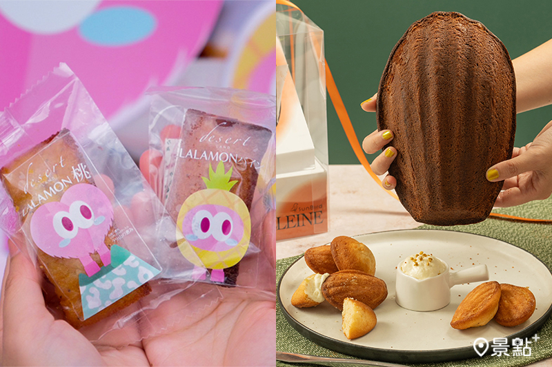 desert LAND首度亮相日本「台灣祭」，推出「拉拉山水蜜桃費南雪」，另有巨無霸瑪德蓮！（圖／desert LAND，以下同）