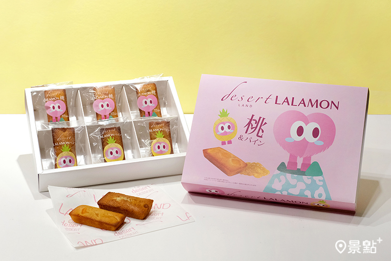 拉拉山水蜜桃費南雪 六入／580元。