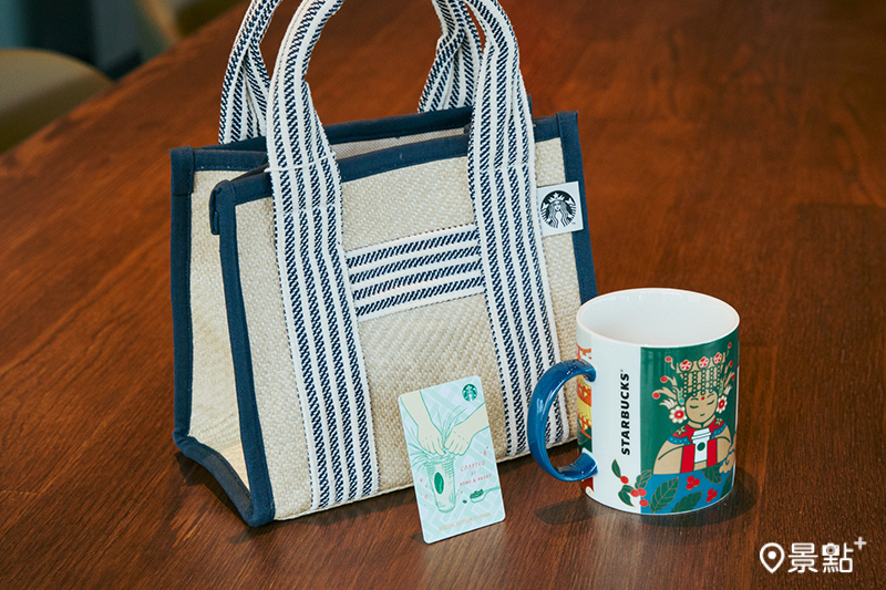 女神仿草編織風情提袋、大甲風情隨行卡、大甲風情馬克杯。