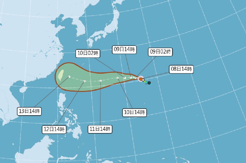 楊柳颱風路徑撲台提早防颱準備！注意高溫與午後雨週末天氣概況先看