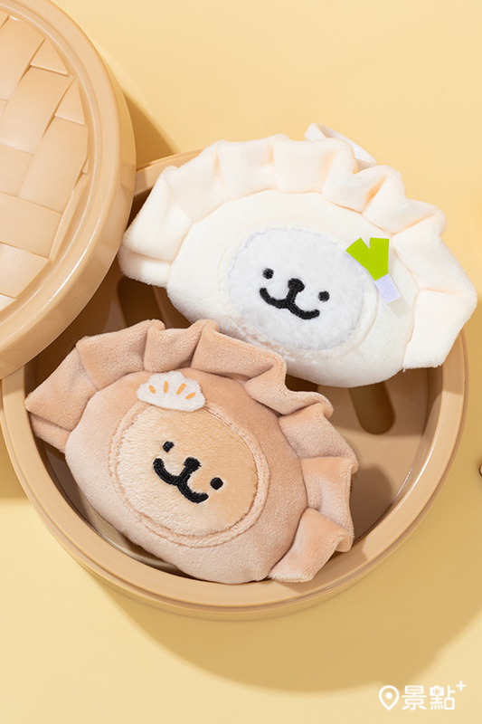 毛绒掛件(小白餃子款、小金毛餃子款)。