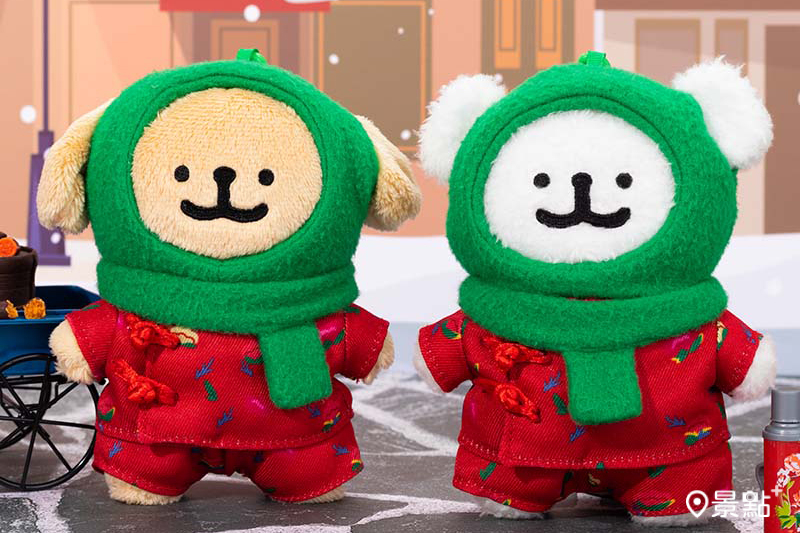 毛绒掛件(花棉襖款)。