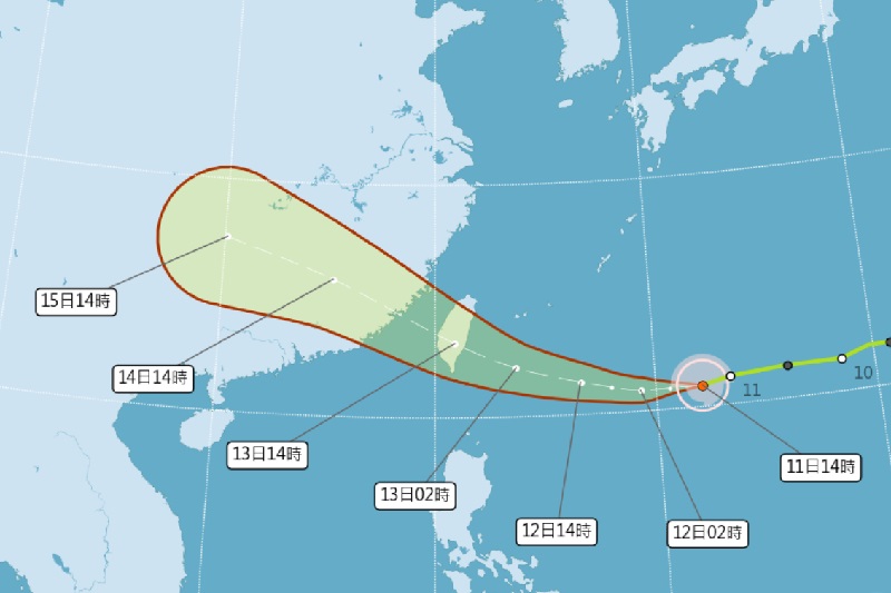 圖 / 中央氣象署，以下同