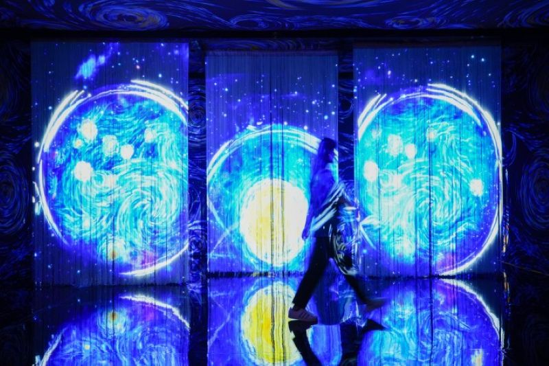 展區四「光影之舞 Light ＆ Shadow」。（圖／翡冷翠文創，以下同）