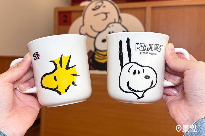 史努比牛奶馬克杯。