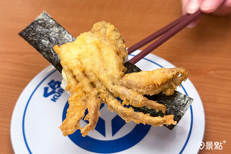 軟殼蟹天婦羅海苔卷。