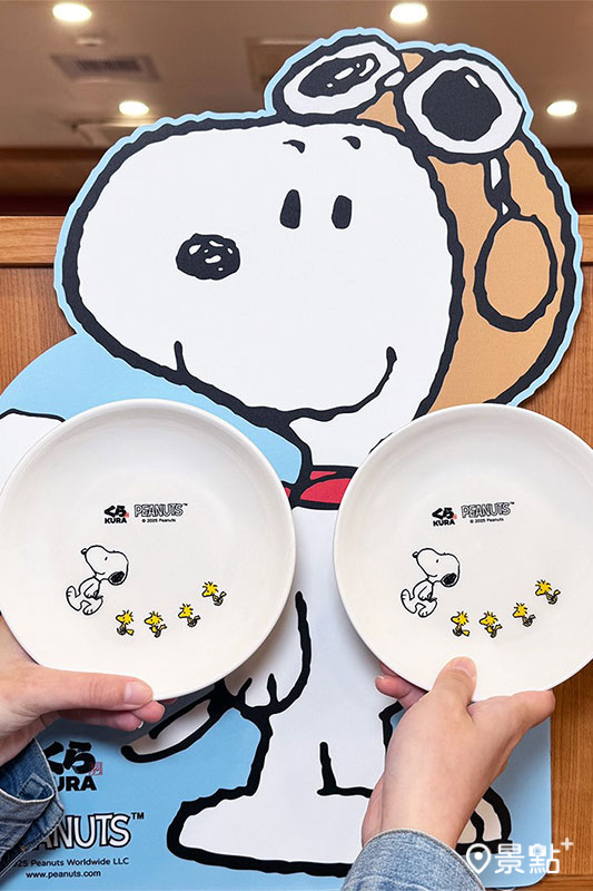史努比造型圓盤。（圖／藏壽司，以下同）