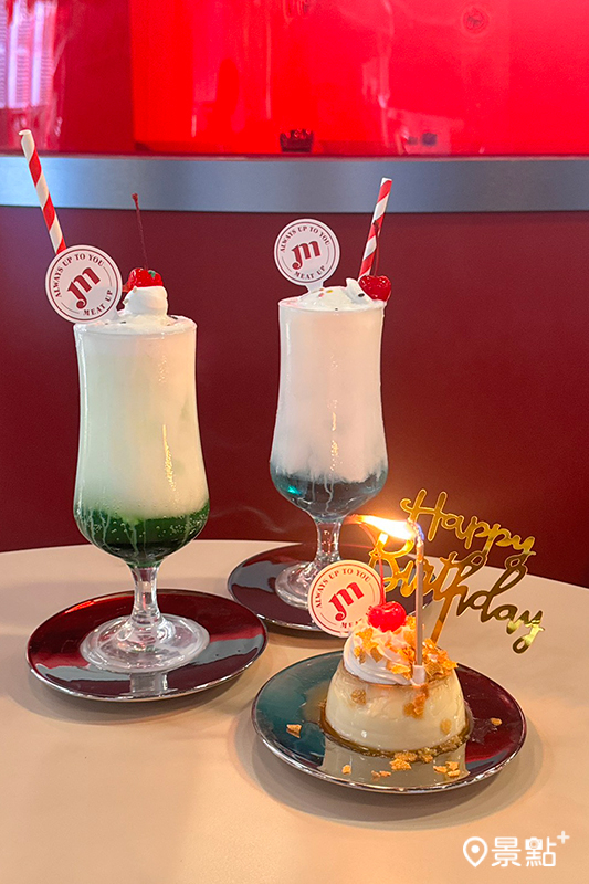 點選布丁時可以選擇生日裝飾，店家會附上蠟燭與生日快樂插牌，很適合慶生。（圖 / 景點+張盈盈）