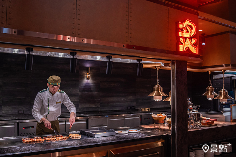 「炙」-西式燒烤區。