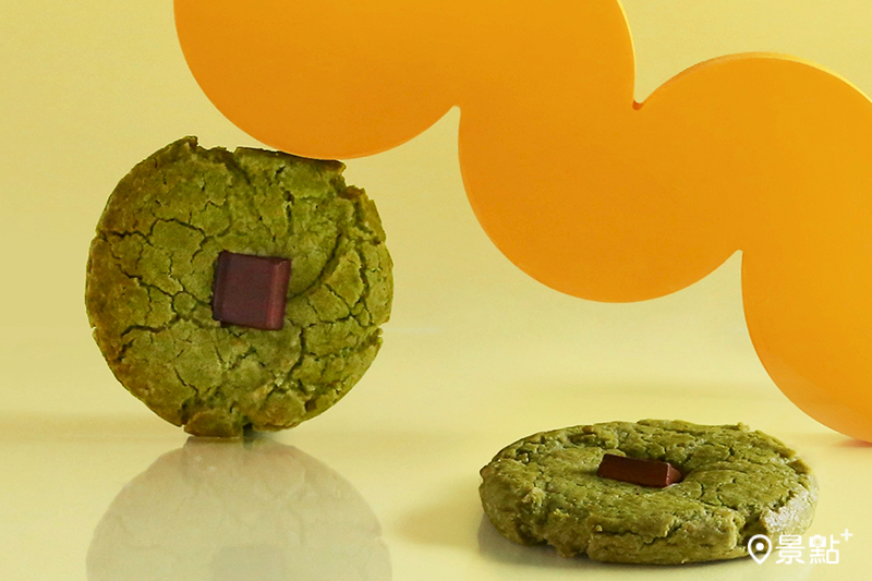 抹茶巧克力軟餅乾。