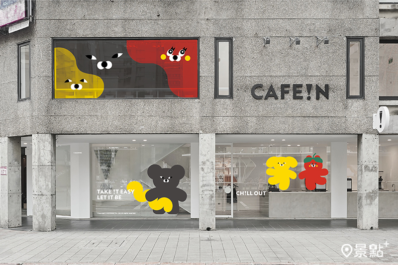 CAFE!N聯名WASABI BEAR推出限定餐飲與多款聯名周邊。（圖／CAFE!N，以下同）